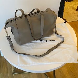 Cuyana Le Sud Leather Day Bag - Stone Pebble Leather